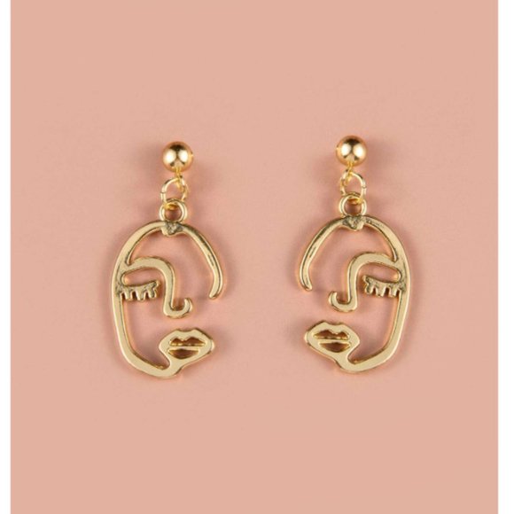 Jewelry - 3/$15🎈 Abstract face earrings 🎈
